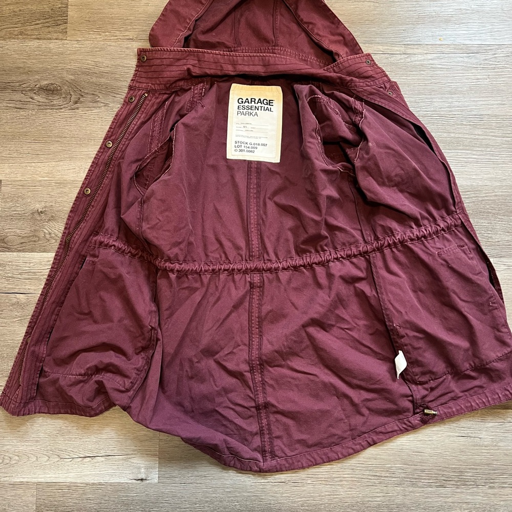Garage Burgundy Parka Jacket